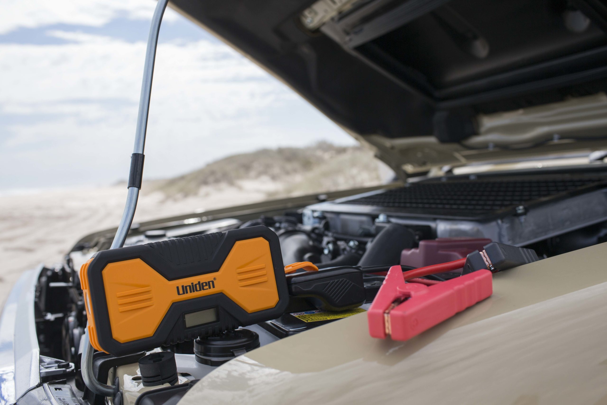 Travel the open road with the new Uniden Jump Start Kit Uniden