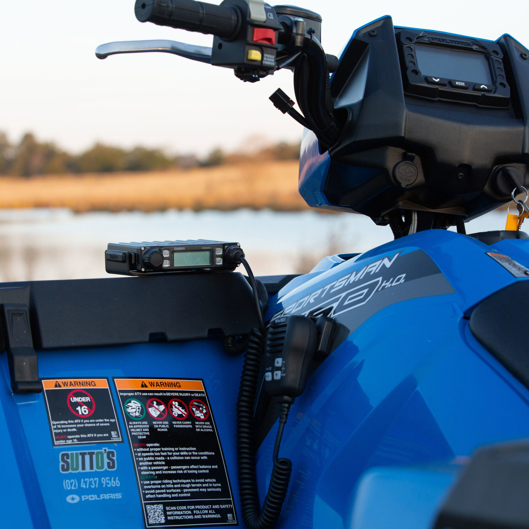 XTRAK 40 close up on quad bike