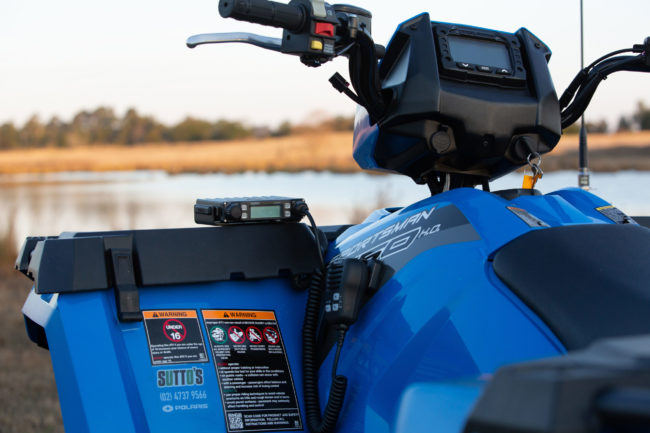 XTRAK 40 close up on quad bike